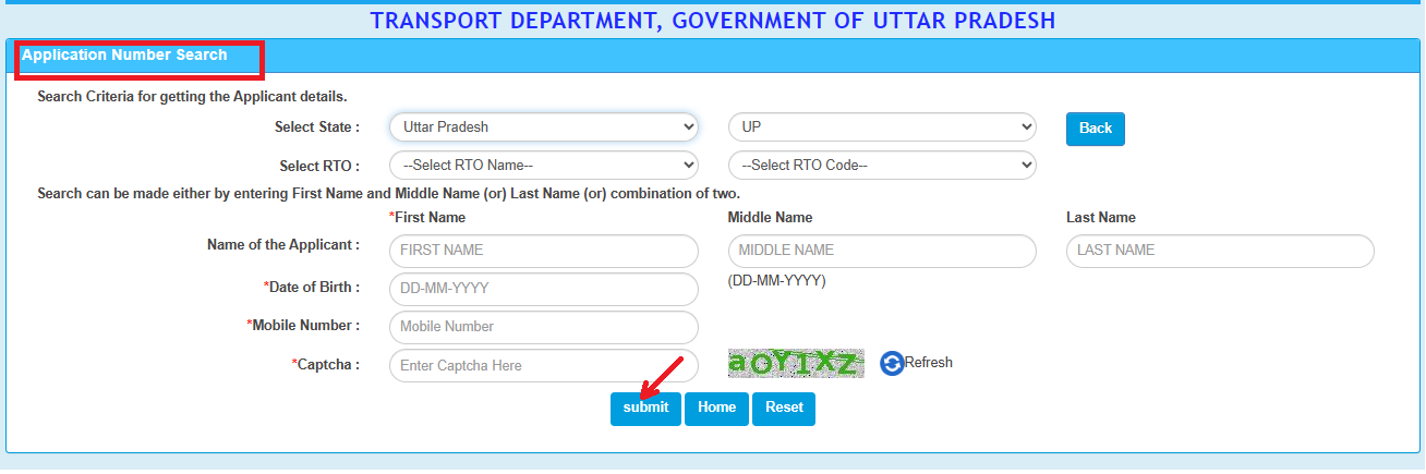 Application Number Search
