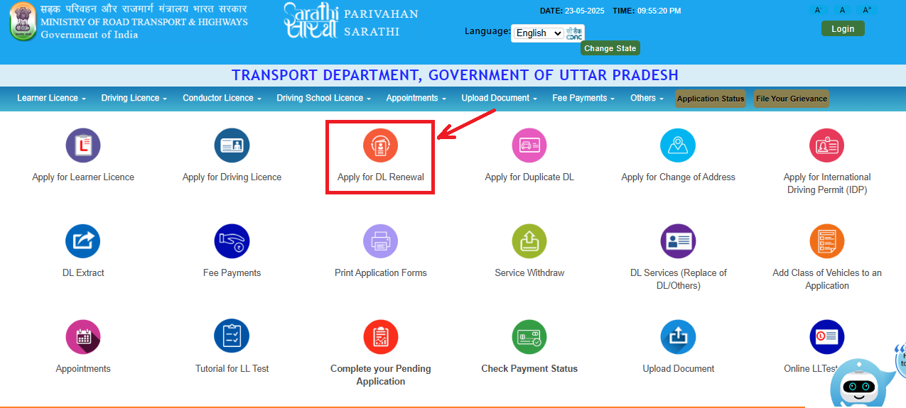 Apply For DL Renewal